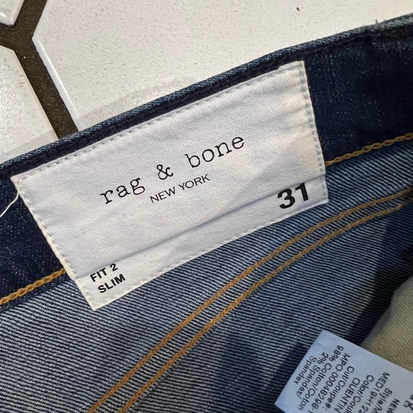 Rag and Bone mens denim jeans Fit 2 Slim Size 31 waist - Picture 3 of 5